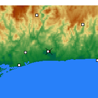 Nearby Forecast Locations - Орбост - карта