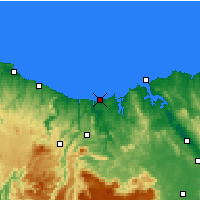 Nearby Forecast Locations - Девонпорт (аэропорт) - карта