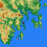 Nearby Forecast Locations - Bull Bay - карта