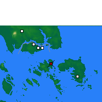 Nearby Forecast Locations - Batam/hang Nadim - карта