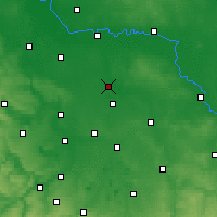 Nearby Forecast Locations - Биттерфельд - карта