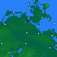 Nearby Forecast Locations - Штральзунд - карта