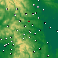 Nearby Forecast Locations - Лидс-Брадфорд (аэропорт) - карта