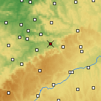 Nearby Forecast Locations - Гёппинген - карта