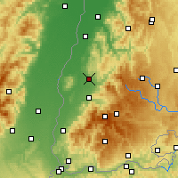 Nearby Forecast Locations - Эммендинген - карта