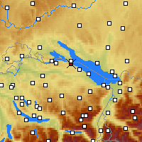 Nearby Forecast Locations - Кройцлинген - карта