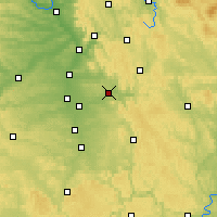 Nearby Forecast Locations - Лауф-ан-дер-Пегниц - карта