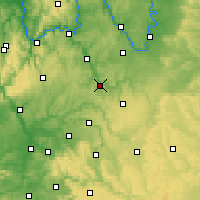 Nearby Forecast Locations - Бад-Мергентхайм - карта