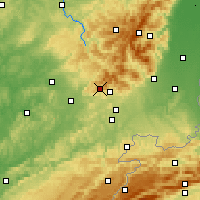 Nearby Forecast Locations - Планше-ле-Мин - карта