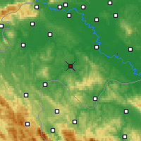 Nearby Forecast Locations - Глина - карта