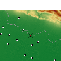 Nearby Forecast Locations - Bairgania - карта