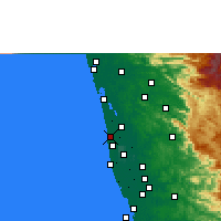 Nearby Forecast Locations - Cherthala - карта