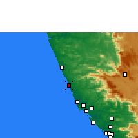 Nearby Forecast Locations - Канхангад - карта