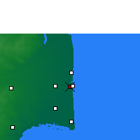 Nearby Forecast Locations - Нагапаттинам - карта