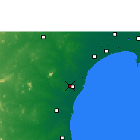 Nearby Forecast Locations - Онголе - карта