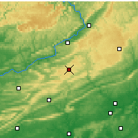 Nearby Forecast Locations - Hazleton - карта