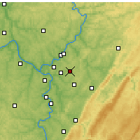 Nearby Forecast Locations - Меррисвилл - карта