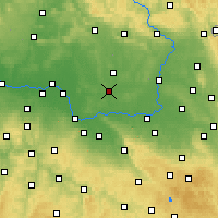 Nearby Forecast Locations - Хлумец-над-Цидлиноу - карта