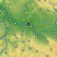 Nearby Forecast Locations - Нимбурк - карта