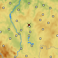 Nearby Forecast Locations - Сезимово-Усти - карта