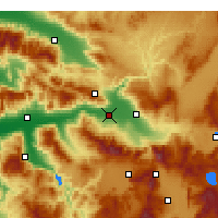 Nearby Forecast Locations - Sarayköy - карта