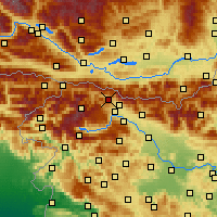 Nearby Forecast Locations - Jesenice - карта