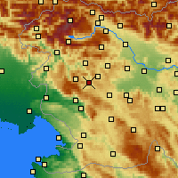 Nearby Forecast Locations - Idrija - карта