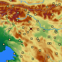 Nearby Forecast Locations - Gorenja Vas - карта