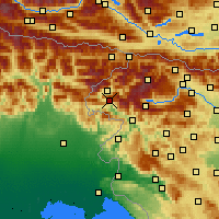 Nearby Forecast Locations - Kobarid - карта