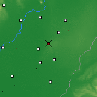 Nearby Forecast Locations - Хайдубёсёрмень - карта