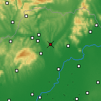Nearby Forecast Locations - Мезёкёвешд - карта