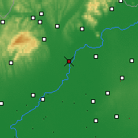 Nearby Forecast Locations - Тисауйварош - карта