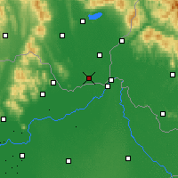 Nearby Forecast Locations - Кралёвски-Хльмец - карта
