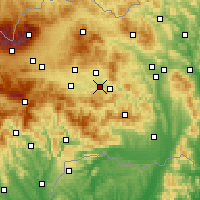 Nearby Forecast Locations - Спишске-Влахи - карта