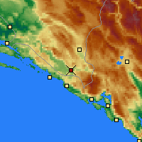 Nearby Forecast Locations - Требине - карта