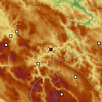 Nearby Forecast Locations - Горажде - карта
