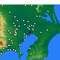Nearby Forecast Locations - Итикава - карта