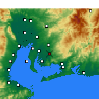 Nearby Forecast Locations - Окадзаки - карта
