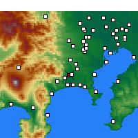 Nearby Forecast Locations - Ацуги - карта