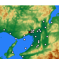 Nearby Forecast Locations - Такарадзука - карта