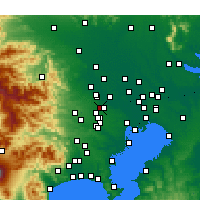 Nearby Forecast Locations - Ниидза - карта