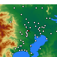Nearby Forecast Locations - Асака - карта