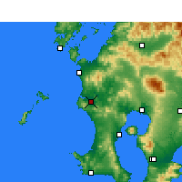 Nearby Forecast Locations - Сацумасендай - карта