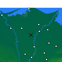 Nearby Forecast Locations - Эль-Махалла-эль-Кубра - карта