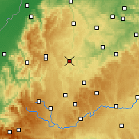 Nearby Forecast Locations - Хорб-ам-Неккар - карта