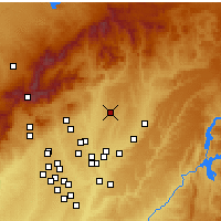 Nearby Forecast Locations - Эль-Касар - карта