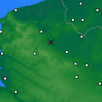 Nearby Forecast Locations - Эр-сюр-ла-Лис - карта
