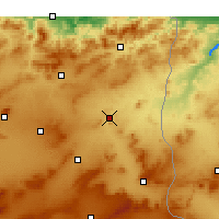 Nearby Forecast Locations - El Aouinet - карта