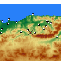 Nearby Forecast Locations - Draâ El Mizan - карта