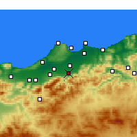 Nearby Forecast Locations - Bougara - карта